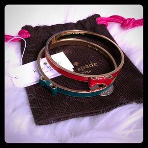 Kate spade bangles red and green